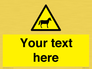 Custom warning horses